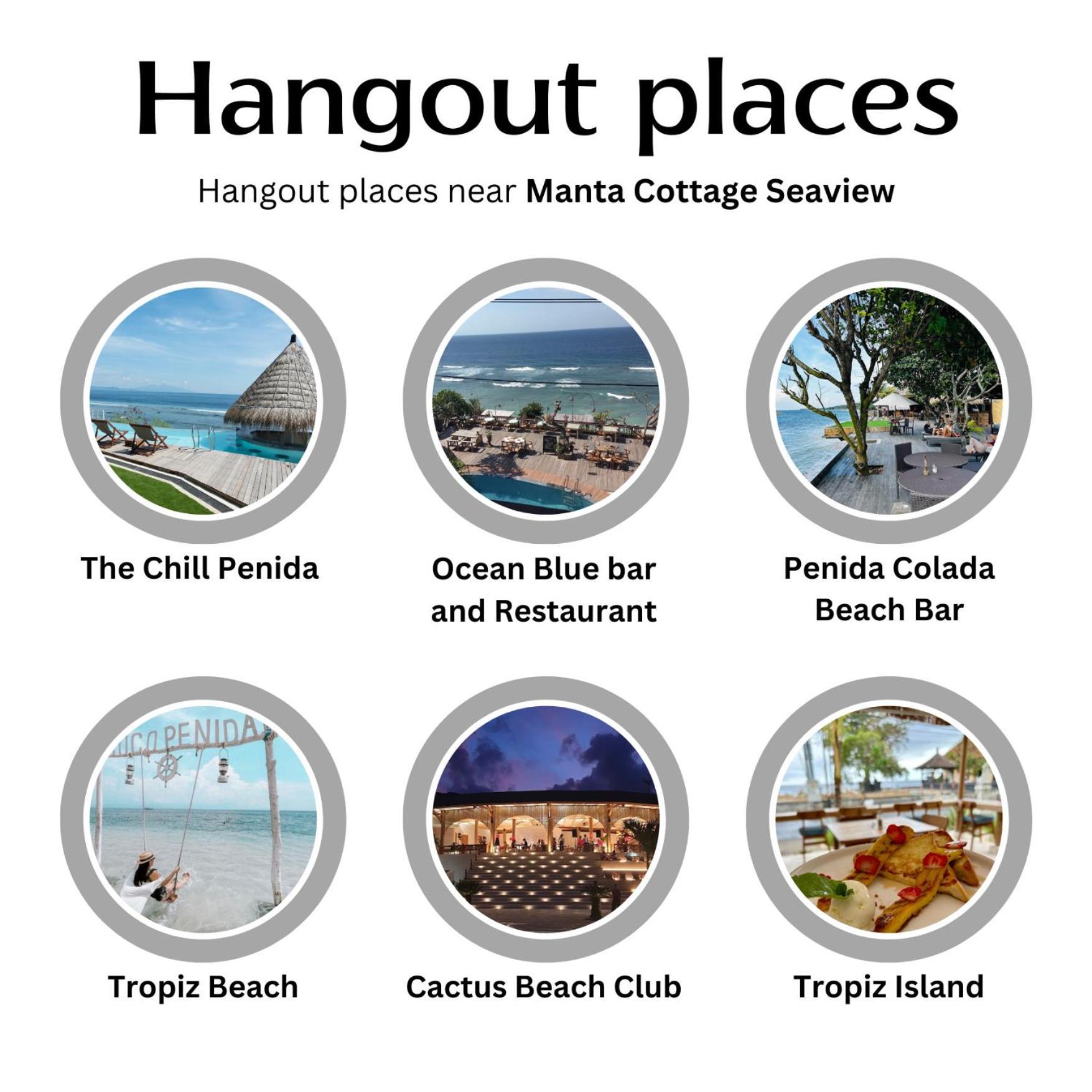 Manta Cottages With Sea View Batununggul Kültér fotó